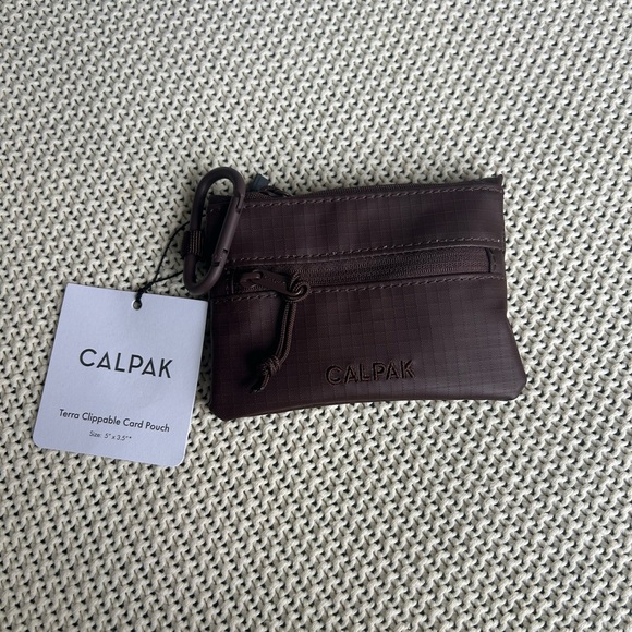 Calpak Clippable Card Pouch in Walnut - Picture 2 of 4
